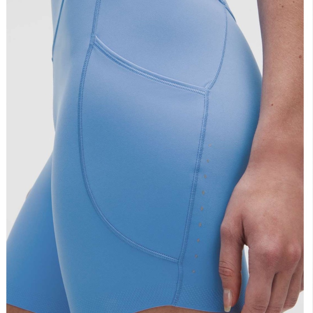 lululemon athletica Light Blue Bike Shorts - Picture 2 of 10